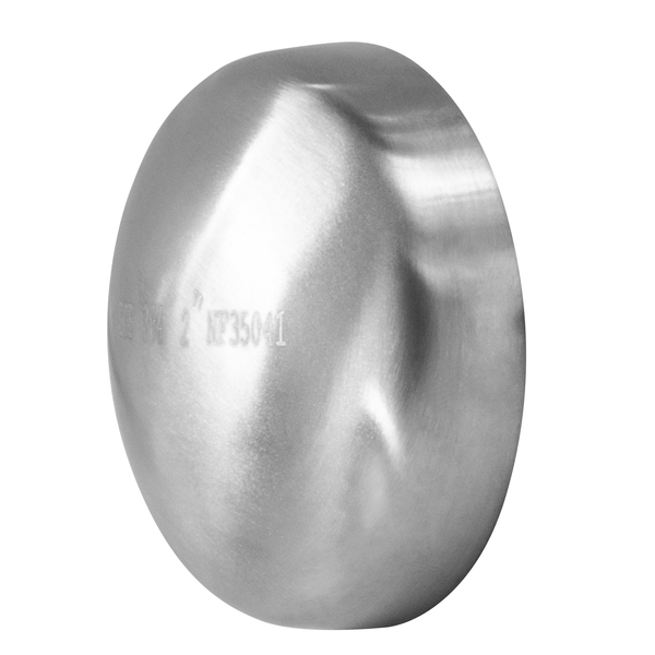 Steel & Obrien 4" Butt Weld Domed Cap - 1-1/2" Long 304SS 16W-4-5-304